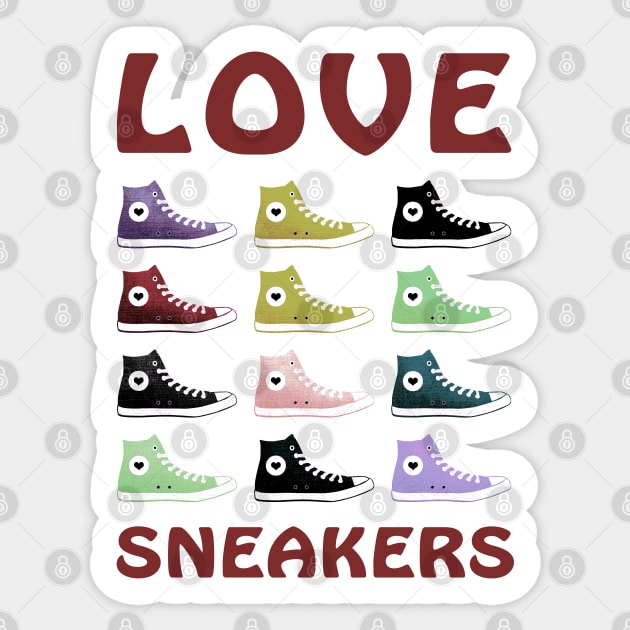 Love Sneakers Sticker by SandraKC